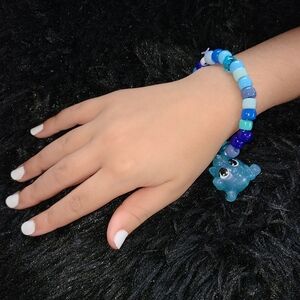 Homemade Blue Kandi Bracelet
